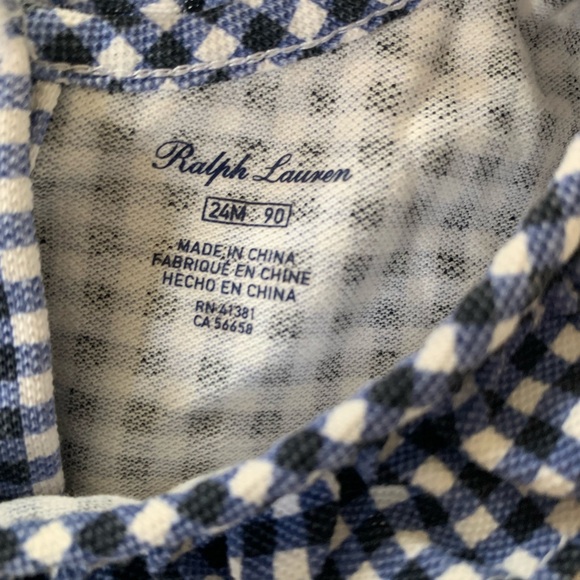 Ralph Lauren gingham romper - Picture 2 of 5